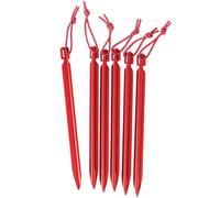 MSR Mini-groundhog Stake Kit (6 Stakes) - Tienda para campamento - Rojo - EU Unica