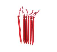 MSR Piquets de tente Mini GroundHog TU Rojo