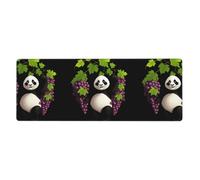 MSRHIUEF Alfombrilla de ratón extragrande con diseño de panda Under The Grapes de 12 x 31.5 pulgadas para aprendizaje de juegos de oficina