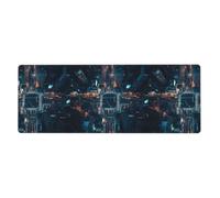 MSRHIUEF Alfombrilla de ratón extragrande con patrón de ruta de ciudad, 30,5 x 80 cm, para aprendizaje de juegos de oficina