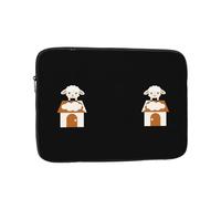 MSRHIUEF Cute Little Sheep in The Little House Stamp - Funda portátil para portátil a prueba de golpes de 15 pulgadas, para hombres y mujeres, viajes de negocios, oficina, uso diario