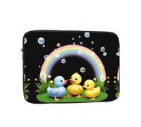 MSRHIUEF Little Yellow Duck Playing with Bubbles Stamp - Funda portátil para portátil a prueba de golpes de 13 pulgadas, para hombres y mujeres, viajes de negocios, oficina, uso diario