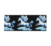 MSRHIUEF Pegasus on The Clouds - Alfombrilla de mouse extragrande de 12 x 31.5 pulgadas para aprendizaje de juegos de oficina