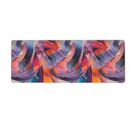 MSRHIUEF The Flow of Color Blocks - Alfombrilla de mouse extragrande de 12 x 31.5 pulgadas para aprendizaje de juegos de oficina