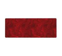 MSRHIUEF The Flow of Red Lines - Alfombrilla de mouse extragrande de 12 x 31.5 pulgadas para aprendizaje de juegos de oficina