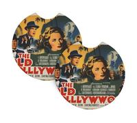 MSRHIUEF The Old Hollywood - Juego de 2 posavasos para automóvil, impermeables, de secado rápido, inodoros, para la mayoría de coches, camiones, SUV