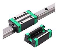 Mssoomm - Carril de guía lineal cuadrado HGH25-27.56 pulgadas/700 mm +2 piezas HGH25 - Bloque deslizante de transporte cuadrado CA, kit de barra de movimiento lineal para máquina CNC y proyecto de bricolaje