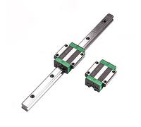 Mssoomm - Carril de guía lineal cuadrado HGW25-27.56 pulgadas / 700 mm +2 piezas HGW25 - Bloque deslizante de transporte tipo brida CA, kit de barra de carril de movimiento lineal para máquina CNC y proyecto de bricolaje