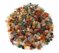 MsTeco 200g Piedras Decorativas, 4-6mm Piedras de Vidrio Vistoso Piedras para Macetas Piedras Acuario Pequeños Guijarros para Acuario, Jardín, Jarro, Pecera