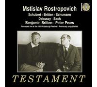 Mstislav Rostropovich (Cello) - Recital - Mstislav Rostropowitsch & Benjamin Britten beim Aldeburgh Festival