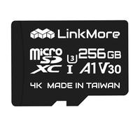 MSTJRY LinkMore 256GB XV13 (Agon) Micro SDXC Card, A1, UHS-I, U3, V30, Class 10 Compatible, Read Speed Up to 100 MB/s, Write Speed Up to 75 MB/s, SD Adapter Included