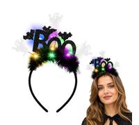 Mstnoixgc Diadema Halloween, Diadema de Halloween, Diadema Murcielago, con Luces, Fantasmas y Murciélagos, para Halloween Cosplay Fiestas Carnaval Trucos o Tratamientos