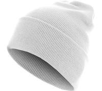 MSTRDS Beanie Beanie Basic Flap Long Version White Einheitsgröße