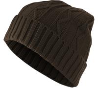 MSTRDS Beanie Beanie Cable Flap Chocolate Einheitsgröße
