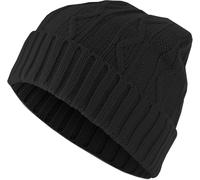 MSTRDS Beanie Beanie Cable Flap Negro Einheitsgröße