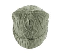 MSTRDS Beanie Beanie Cable Flap Grey Einheitsgröße
