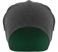 MSTRDS Beanie Jersey Beanie reversible H.Charcoal/Kelly Einheitsgröße