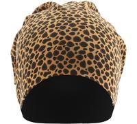 MSTRDS Beanie Printed Jersey Beanie Cheetha/Negro Einheitsgröße