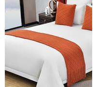 MSTZA 65 * 180~65x260 Cm Manta De Tiro De Sofá Tejida De Cable Grande Simple, Camino De Cama Decorativo Suave Y Cálido, Juego De Cojines para El Dormitorio del Hogar, El Hotel