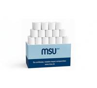 MSU | Rollo de papel térmico 80x80 mm, paquete de 8 unidades | Sin BPA, impresión duradera, gran longitud | Para TPV y registradoras, resultados profesionales