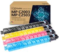 Msudoku Reemplazo de uso de tóner MP C2003 C2503 C2004 C2504 de alto rendimiento para Ricoh 841918 841921 841920 841919 Uso con Lanier Savin MP C2503 C2003 C2004 C2504 (Paquete de 4 Negro Cian Magenta