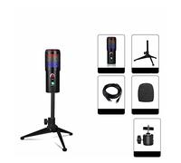 Msuiiixcccc 192kHz/24bit Professional Condenser Microphone Kits USB Microphone for Computer Phone Live Recording Microphone (Color : OneSize)