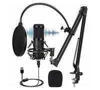 Msuiiixcccc 192KHZ/24BIT USB Microphone with Stand Condenser Professional Microphone for Computer Podcast Recording Tiktok Gaming Microphone
