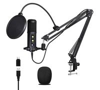 Msuiiixcccc BM850 USB Microphone for Recording/Streaming/Gaming, Professional Microphone for PC/Laptop, Voice Volume Control (Color : A, Size (A As The Picture Shows)