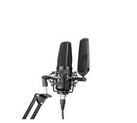 Msuiiixcccc BY-M1000 Studio Large Diaphragm Microphone Low-Cut Filter Cardioid Condensador Microfone for Broadcast Live Vlog Video Mic