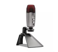 Msuiiixcccc Capacitor USB Microphone Recording Microphone is Suitable for Computer Mobile Game Video Microphone Podcast Singing (Color : Grey, Size (Grey As The Picture Shows)