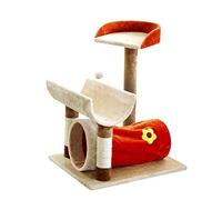 Msuiiixcccc -Cat Clim Tree Cat Clim e Cat Tunnel Columna de Sisal Natural Apta para Que Descansen Varios Gatos Juguetes de Peluche 49x58x72cm