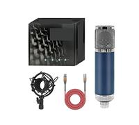 Msuiiixcccc F22 Condenser Professional Microphone Large Diaphragm Microphone for Computer/Laptop Gaming Recording Singing Podcast Living (Color : 34mm Capsule)