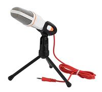 Msuiiixcccc Handheld Microphone Professional 3.5mm Jack Wired Sound Stereo Mic with Stand Tripod for Desktop PC (Color : C) (C)