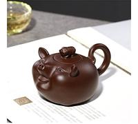 Msuiiixcccc Handmade Purple mud Pig teapot Creative Ceramic Animal Shape teapot Kettle Tea Set (Color : A, Size : As The Picture Shows) (A As The Picture Shows)
