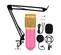 Msuiiixcccc Karaoke Microphone Kits Professional Condenser Microphone Bundle Pop Filter Mikrofon for Computer Laptop Studio Recording