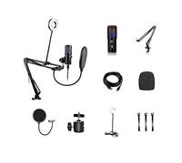 Msuiiixcccc Microphone 192kHz/24bit Professional Condenser Microphone Kits USB Microphone for Computer Phone Live Recording Microphone Suitable for Anchor, Dubbing Studio, Recording, st (Color : 3)