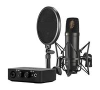Msuiiixcccc Microphone Complete Studio Kit with AI-1 Audio Interface, NT1 Microphone, SM6 Shockmount, and XLR Cable Suitable for Anchor, Dubbing Studio, Recording, st