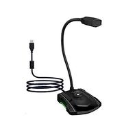 Msuiiixcccc Microphone for Computer Computer Microphone,Plug&Play Omnidirectional Gooseneck Condenser PC USB Gaming Mic with Mute Button for Conference