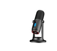 Msuiiixcccc Microphone One Pro USB Condenser Microphone with Desk Stand 24bit 96kHz -Jet Black/Slate Grey Suitable for Anchor, Dubbing Studio, Recording, st (Color : B)