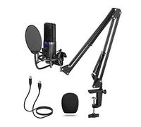Msuiiixcccc Microphone Professional Studio Microphone Kit X3 USB Mic with Arm Stand for Youtube Video Record Podcast Streaming Suitable for Anchor, Dubbing Studio, Recording, st