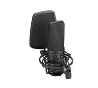 Msuiiixcccc Microphone Studio Large Diaphragm Microphone Low-Cut Filter Cardioid Condensador Microfone Compatible with Broadcast Live Vlog Video Mic Suitable for Anchor, Dubbing Studio, Recording, st