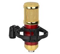 Msuiiixcccc Microphone, The Anchor Live Shouting Microphone Recording Milk Bottle Gold-Plated Condenser Microphone (Color : Red) (Red)