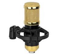 Msuiiixcccc Microphone, The Anchor Live Shouting Microphone Recording Milk Bottle Gold-Plated Condenser Microphone (Color : Red) (Black)