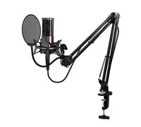Msuiiixcccc Microphone X2 USB Condensador Microfone Gamer Studio Mic Podcast Microfono Music 3.5mm Metal with Arm Stand Suitable for Anchor, Dubbing Studio, Recording, st