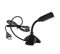 Msuiiixcccc Mini USB Speech Recording Microphone Adjustable Laptop Microphone Stand Mic with Holder for Desktop PC