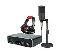 Msuiiixcccc MX10 Professional Studio Equipment Kit Condenser Microphone Studio Recording Mic Headphone Audio USB Sound Card For Singing Room