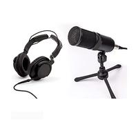 Msuiiixcccc Podcast Mic Pack Microphone and ZHP-1 Headphone Recording Set with Mic Stand for Professional Sounding Podcast
