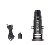 Msuiiixcccc USB Microphone for PC Computer Gamer Streaming Youtube Podcast RGB Professional Studio Condenser Mic (Color : DM9)