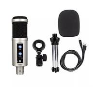 Msuiiixcccc USB Microphone for Recording/Streaming/Games, Professional Microphone for PC/Laptop, Voice Volume Control (Color : A, Size : 4.3 * 16.2cm)