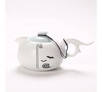 Msuiiixcccc Vintage Chinese Teapot Ceramic Decal Ink White Teapot Tea Set Single Item Teapot Kettle Tea Set (Color : A, Size : As The Picture Shows) (A As The Picture Shows)